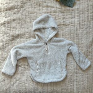 Abercrombie kids fuzzy quarter zip pull over sweatshirt